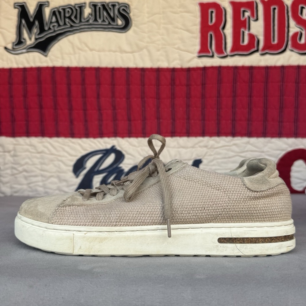 Size 42/W11/M9 - Birkenstock Bend Low Canvas Leather Suede Lace Up Sneakers